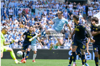 2024-05-12 - Lazio’s Patric goal 1-0 during the Italian Football Championship League A 2023/2024 match between SS Lazio vs Empoli FC at the Olimpic Stadium in Rome on 12  May 2024. - SS LAZIO VS EMPOLI FC - ITALIAN SERIE A - SOCCER