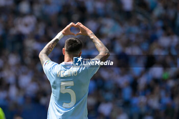 2024-05-12 - Lazio's Matias Vecino celebrates after scoring the goal 2-0 during the Italian Football Championship League A 2023/2024 match between SS Lazio vs Empoli FC at the Olimpic Stadium in Rome on 12  May 2024. - SS LAZIO VS EMPOLI FC - ITALIAN SERIE A - SOCCER