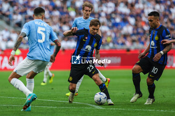 2024-05-19 - Nicolo Barella of FC Internazionale seen in action during Serie A 2023/24 football match between FC Internazionale and SS Lazio at Giuseppe Meazza Stadium, Milan, Italy on May 19, 2024 - INTER - FC INTERNAZIONALE VS SS LAZIO - ITALIAN SERIE A - SOCCER