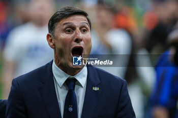 2024-05-19 - Javier Zanetti Vice President of FC Internazionale celebrates following the Serie A 2023/24 football match between FC Internazionale and SS Lazio at Giuseppe Meazza Stadium, Milan, Italy on May 19, 2024 - INTER - FC INTERNAZIONALE VS SS LAZIO - ITALIAN SERIE A - SOCCER