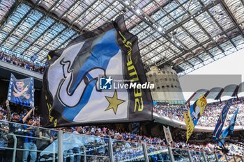 2024-05-19 - FC Internazionale supporters seen during Serie A 2023/24 football match between FC Internazionale and SS Lazio at Giuseppe Meazza Stadium, Milan, Italy on May 19, 2024 - INTER - FC INTERNAZIONALE VS SS LAZIO - ITALIAN SERIE A - SOCCER