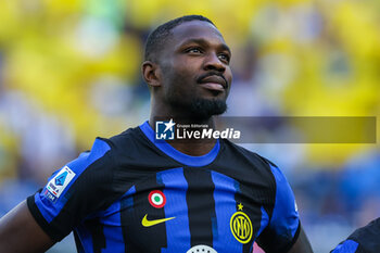 2024-05-19 - Marcus Thuram of FC Internazionale looks on during Serie A 2023/24 football match between FC Internazionale and SS Lazio at Giuseppe Meazza Stadium, Milan, Italy on May 19, 2024 - INTER - FC INTERNAZIONALE VS SS LAZIO - ITALIAN SERIE A - SOCCER