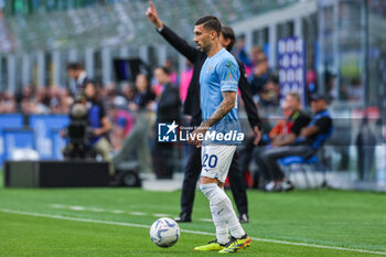 2024-05-19 - Mattia Zaccagni of SS Lazio seen in action during Serie A 2023/24 football match between FC Internazionale and SS Lazio at Giuseppe Meazza Stadium, Milan, Italy on May 19, 2024 - INTER - FC INTERNAZIONALE VS SS LAZIO - ITALIAN SERIE A - SOCCER