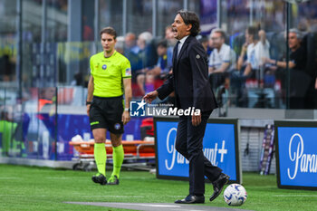 2024-05-19 - Simone Inzaghi Head Coach of FC Internazionale reacts during Serie A 2023/24 football match between FC Internazionale and SS Lazio at Giuseppe Meazza Stadium, Milan, Italy on May 19, 2024 - INTER - FC INTERNAZIONALE VS SS LAZIO - ITALIAN SERIE A - SOCCER