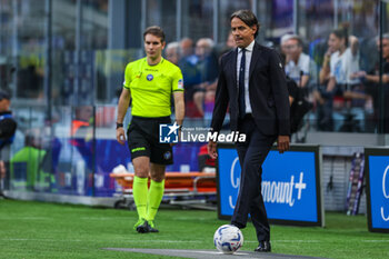 2024-05-19 - Simone Inzaghi Head Coach of FC Internazionale seen during Serie A 2023/24 football match between FC Internazionale and SS Lazio at Giuseppe Meazza Stadium, Milan, Italy on May 19, 2024 - INTER - FC INTERNAZIONALE VS SS LAZIO - ITALIAN SERIE A - SOCCER