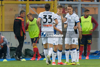 2024-05-18 - Charles De Ketelaere of Atalanta celebrates after scoring a goal with teammates - US LECCE VS ATALANTA BC - ITALIAN SERIE A - SOCCER