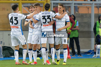 2024-05-18 - Charles De Ketelaere of Atalanta celebrates after scoring a goal with teammates - US LECCE VS ATALANTA BC - ITALIAN SERIE A - SOCCER