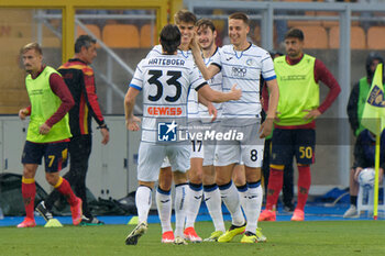 2024-05-18 - Charles De Ketelaere of Atalanta celebrates after scoring a goal with teammates - US LECCE VS ATALANTA BC - ITALIAN SERIE A - SOCCER