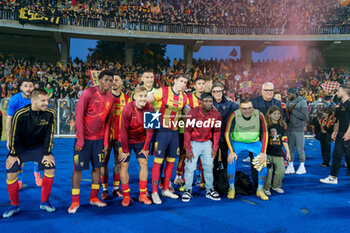 2024-05-18 - Lecce players celebrate their stay in Serie A - US LECCE VS ATALANTA BC - ITALIAN SERIE A - SOCCER