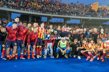 2024-05-18 - Lecce players celebrate their stay in Serie A - US LECCE VS ATALANTA BC - ITALIAN SERIE A - SOCCER