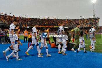 2024-05-18 - the players of the two teams enter the field - US LECCE VS ATALANTA BC - ITALIAN SERIE A - SOCCER