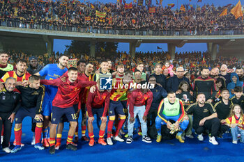 2024-05-18 - Lecce players celebrate their stay in Serie A - US LECCE VS ATALANTA BC - ITALIAN SERIE A - SOCCER