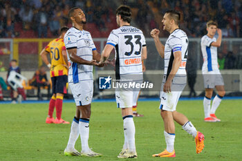 2024-05-18 - Isak Hien, Hans Hateboer and Rafael Toloi of Atalanta celebrates the victory - US LECCE VS ATALANTA BC - ITALIAN SERIE A - SOCCER