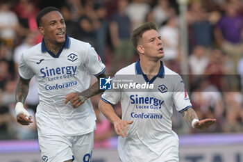 2024-05-20 - Tomas Suslov of Hellas Verona FC celebrates after scoring goal during the Serie A Match between US Salernitana 1919 vs Hellas Verona FC at Arechi Stadium - US SALERNITANA VS HELLAS VERONA FC - ITALIAN SERIE A - SOCCER