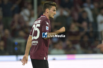 2024-05-20 - Giulio Maggiore of US Salernitana 1919 celebrates after scoring goal during the Serie A Match between US Salernitana 1919 vs Hellas Verona FC at Arechi Stadium - US SALERNITANA VS HELLAS VERONA FC - ITALIAN SERIE A - SOCCER