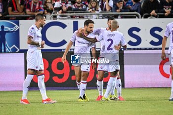 2024-05-23 - Giacomo Bonaventura of ACF Fiorentina, Esultanza, Joy After scoring goal, - CAGLIARI CALCIO VS ACF FIORENTINA - ITALIAN SERIE A - SOCCER