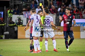 2024-05-23 - Alessandro Prontera Arbitro, Referee, Cristiano Biraghi of ACF Fiorentina - CAGLIARI CALCIO VS ACF FIORENTINA - ITALIAN SERIE A - SOCCER