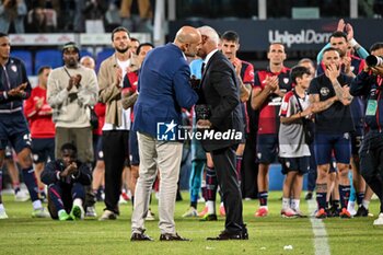 2024-05-23 - Celebrazione Claudio Ranieri Mister of Cagliari Calcio, Tommaso Giulini President of Cagliari Calcio - CAGLIARI CALCIO VS ACF FIORENTINA - ITALIAN SERIE A - SOCCER