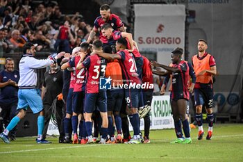 2024-05-23 - Alessandro Deiola of Cagliari Calcio, Esultanza, Joy After scoring goal, Claudio Ranieri Mister of Cagliari Calcio - CAGLIARI CALCIO VS ACF FIORENTINA - ITALIAN SERIE A - SOCCER