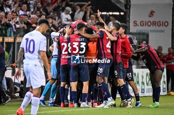 2024-05-23 - Alessandro Deiola of Cagliari Calcio, Esultanza, Joy After scoring goal, Claudio Ranieri Mister of Cagliari Calcio - CAGLIARI CALCIO VS ACF FIORENTINA - ITALIAN SERIE A - SOCCER