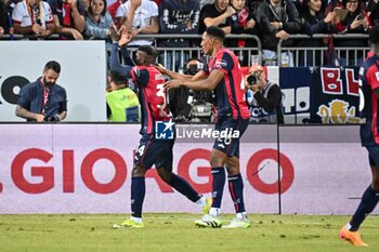 2024-05-23 - Kingstone Mutandwa of Cagliari Calcio, Esultanza, Joy After scoring goal, - CAGLIARI CALCIO VS ACF FIORENTINA - ITALIAN SERIE A - SOCCER