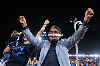 2024-05-26 - Empoli FC's president Fabrizio Corsi celebrates the victory - EMPOLI FC VS AS ROMA - ITALIAN SERIE A - SOCCER