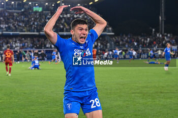 2024-05-26 - Empoli FC's forward Nicolo Cambiaghi celebrates the victory - EMPOLI FC VS AS ROMA - ITALIAN SERIE A - SOCCER