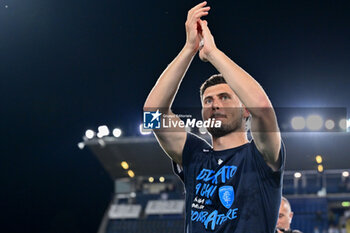 2024-05-26 - Empoli FC's defender Liberato Cacace celebrates the victory - EMPOLI FC VS AS ROMA - ITALIAN SERIE A - SOCCER