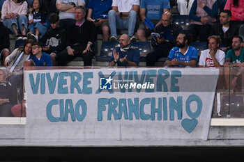 2024-05-26 - Empoli FC's supporters with a banner in memory of DJ Franchino - EMPOLI FC VS AS ROMA - ITALIAN SERIE A - SOCCER