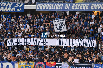 2024-05-26 - Empoli FC's supporters with a banner in memory of DJ Franchino - EMPOLI FC VS AS ROMA - ITALIAN SERIE A - SOCCER