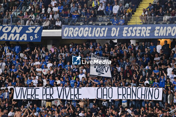 2024-05-26 - Empoli FC's supporters with a banner in memory of DJ Franchino - EMPOLI FC VS AS ROMA - ITALIAN SERIE A - SOCCER