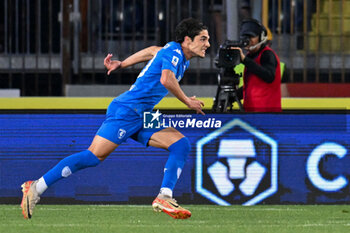 2024-05-26 - Empoli FC's forward Matteo Cancellieri celebrates after scoring a goal - EMPOLI FC VS AS ROMA - ITALIAN SERIE A - SOCCER