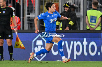 2024-05-26 - Empoli FC's forward Matteo Cancellieri celebrates after scoring a goal - EMPOLI FC VS AS ROMA - ITALIAN SERIE A - SOCCER