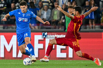 2024-05-26 - Empoli FC's defender Liberato Cacace against AS Roma's defender Zeki Celik - EMPOLI FC VS AS ROMA - ITALIAN SERIE A - SOCCER