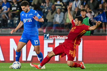 2024-05-26 - Empoli FC's defender Liberato Cacace against AS Roma's defender Zeki Celik - EMPOLI FC VS AS ROMA - ITALIAN SERIE A - SOCCER