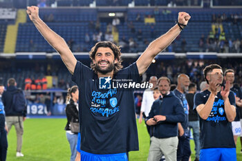 2024-05-26 - Empoli FC's defender Sebastiano Luperto celebrates the victory - EMPOLI FC VS AS ROMA - ITALIAN SERIE A - SOCCER