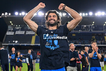 2024-05-26 - Empoli FC's defender Sebastiano Luperto celebrates the victory - EMPOLI FC VS AS ROMA - ITALIAN SERIE A - SOCCER