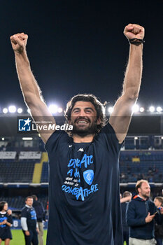 2024-05-26 - Empoli FC's defender Sebastiano Luperto celebrates the victory - EMPOLI FC VS AS ROMA - ITALIAN SERIE A - SOCCER