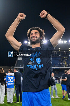 2024-05-26 - Empoli FC's defender Sebastiano Luperto celebrates the victory - EMPOLI FC VS AS ROMA - ITALIAN SERIE A - SOCCER