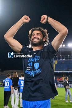 2024-05-26 - Empoli FC's defender Sebastiano Luperto celebrates the victory - EMPOLI FC VS AS ROMA - ITALIAN SERIE A - SOCCER