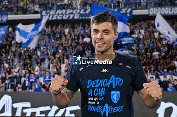 2024-05-26 - Empoli FC's midfielder Alberto Grassi celebrates the victory - EMPOLI FC VS AS ROMA - ITALIAN SERIE A - SOCCER