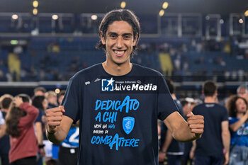 2024-05-26 - Empoli'FC's midfielder Youssef Maleh celebrates the victory - EMPOLI FC VS AS ROMA - ITALIAN SERIE A - SOCCER