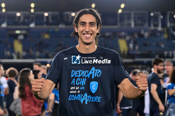 2024-05-26 - Empoli'FC's midfielder Youssef Maleh celebrates the victory - EMPOLI FC VS AS ROMA - ITALIAN SERIE A - SOCCER