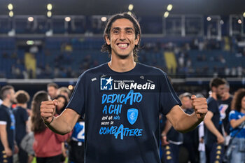 2024-05-26 - Empoli'FC's midfielder Youssef Maleh celebrates the victory - EMPOLI FC VS AS ROMA - ITALIAN SERIE A - SOCCER