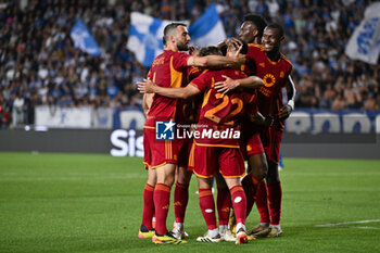 2024-05-26 - AS Roma's players celebrate after a goal - EMPOLI FC VS AS ROMA - ITALIAN SERIE A - SOCCER