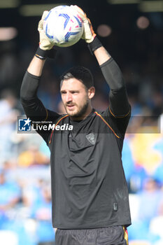 2024-05-26 - Wladimiro Falcone of US Lecce in action during the Serie A Match between SSC Napoli vs US Lecce at Diego Armando Maradona Stadium - SSC NAPOLI VS US LECCE - ITALIAN SERIE A - SOCCER