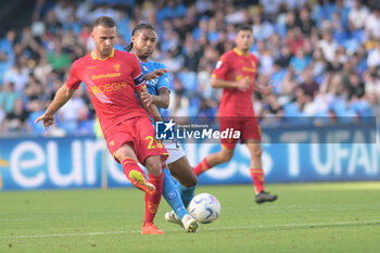 2024-05-26 - Alexis Blin of US Lecce competes for the ball with Jens Cajuste of SSC Napoli during the Serie A Match between SSC Napoli vs US Lecce at Diego Armando Maradona Stadium - SSC NAPOLI VS US LECCE - ITALIAN SERIE A - SOCCER