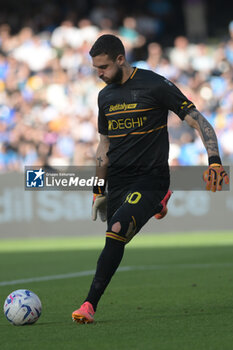 2024-05-26 - Wladimiro Falcone of US Lecce in action during the Serie A Match between SSC Napoli vs US Lecce at Diego Armando Maradona Stadium - SSC NAPOLI VS US LECCE - ITALIAN SERIE A - SOCCER