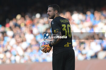 2024-05-26 - Wladimiro Falcone of US Lecce in action during the Serie A Match between SSC Napoli vs US Lecce at Diego Armando Maradona Stadium - SSC NAPOLI VS US LECCE - ITALIAN SERIE A - SOCCER