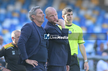 2024-05-26 - Luca Gotti manager of U.S. Lecce gestures during the Serie A Match between SSC Napoli vs US Lecce at Diego Armando Maradona Stadium - SSC NAPOLI VS US LECCE - ITALIAN SERIE A - SOCCER